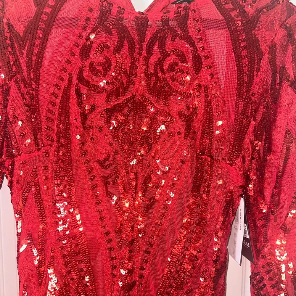 Red Mini Dress - Picture 7 of 7